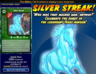 Silver Streak card at Superhero City