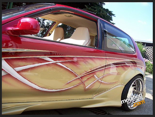 modifikasi Sedan Honda Civic Full Airbrush