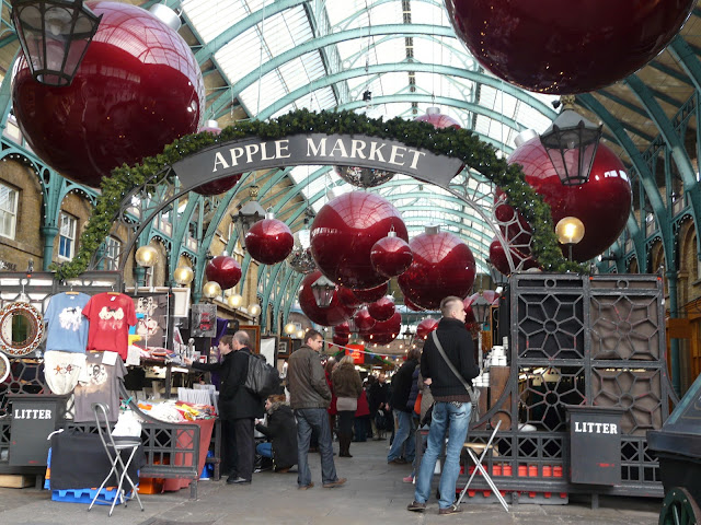 Londres Covent Garden à Noël