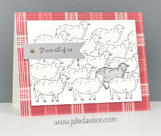 VIDEO: Stampin' Up! On the Farm Card + Masking Technique ~ www.juliedavison.com #stampinup