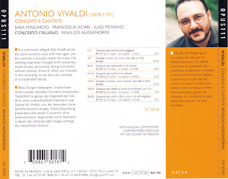 back - Antonio Vivaldi - Concerti e Cantate (Concerto Italiano)