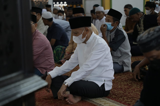 Laksanakan Sholat Id 1443 H, Bupati Asahan Himbau Masyarakat Mematuhi Prokes Masyarakat