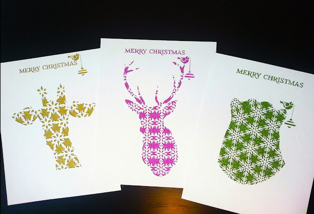 Paper cut Christmas animals