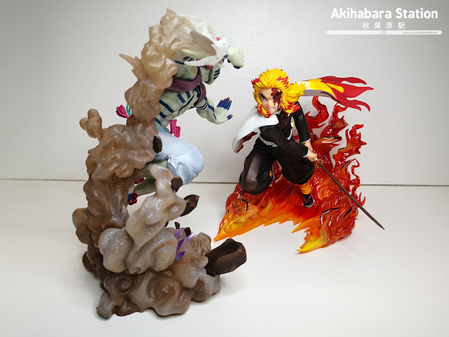 Review de Figuarts ZERO Rengoku Kyojuro Flame Hashira & Akaza Upper Rank Three - Tamashii Nations.