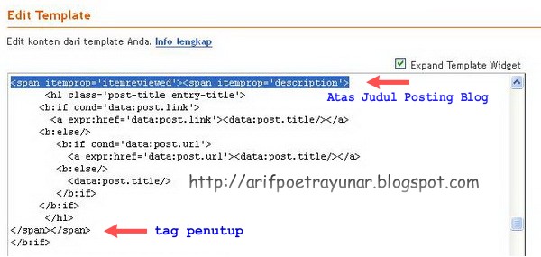 Cara Mudah Membuat Rating Bintang Rich Snippets di Blog