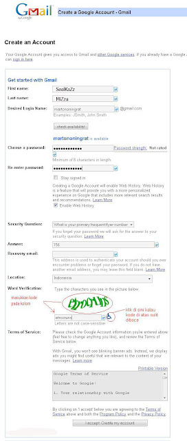 Membuat Account Email Menggunakan Gmail (mail.google)