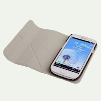 Horizontal Flip Leather Case + Holder Samsung Galaxy S3