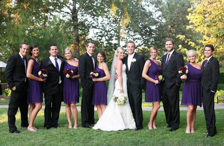 purple wedding receptions