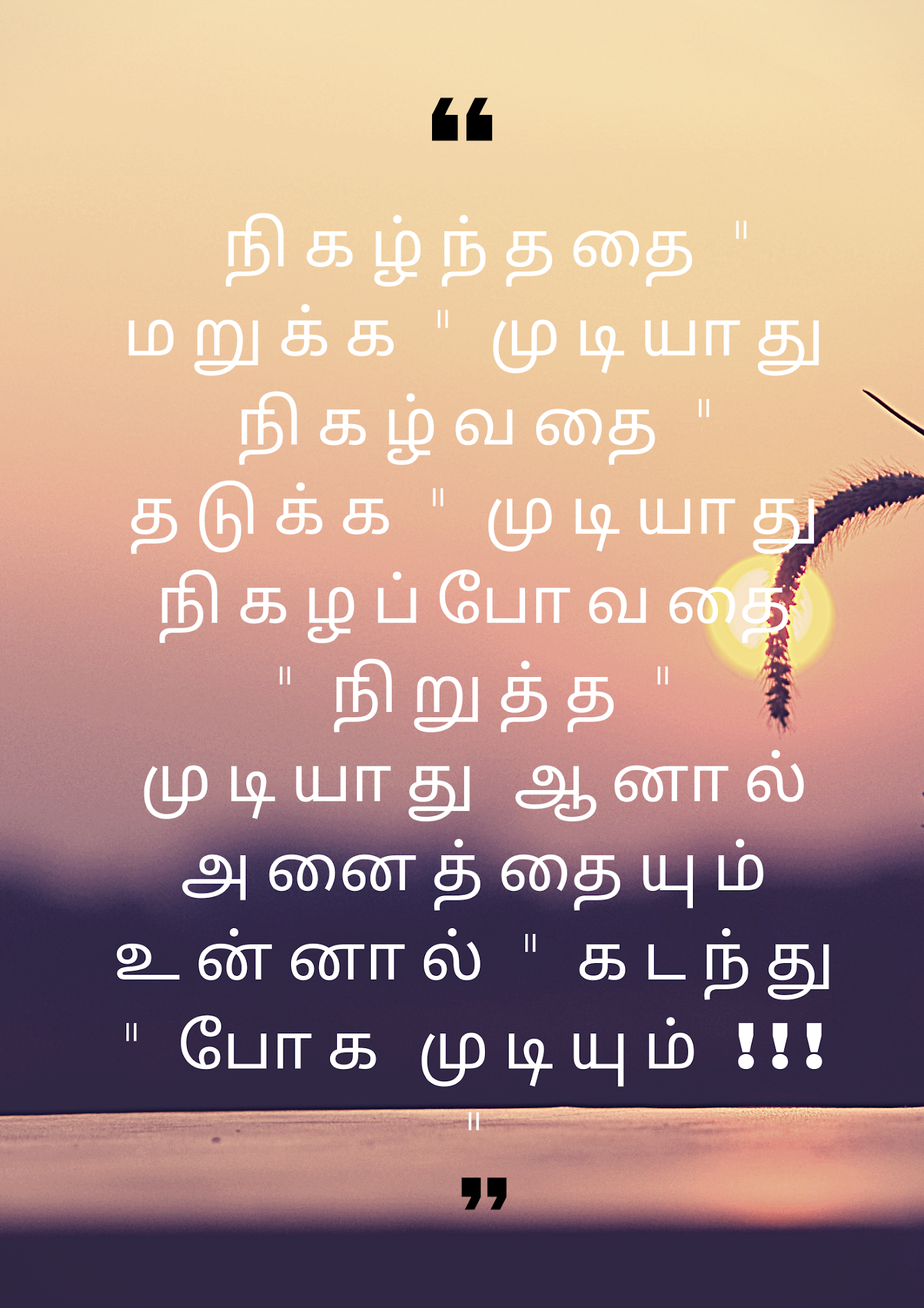 Lifestyle Quotes Tamil