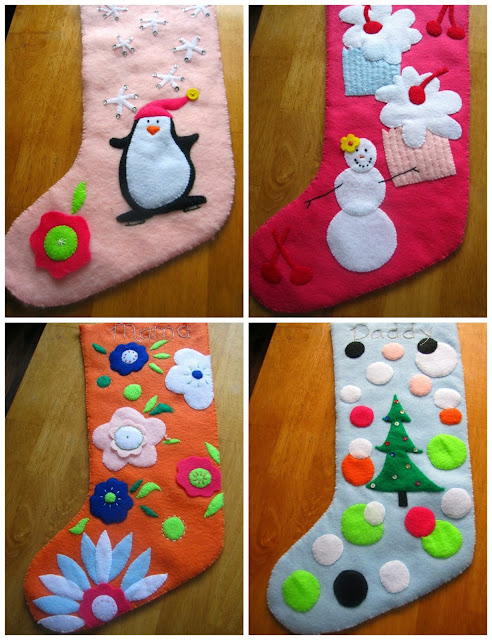 homemade felt stockings