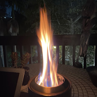 Mesa with about the highest flame experienced (about 12" high)