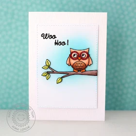 Sunny Studio Stamps: A CAS Woo Hoo Owl card by Anni