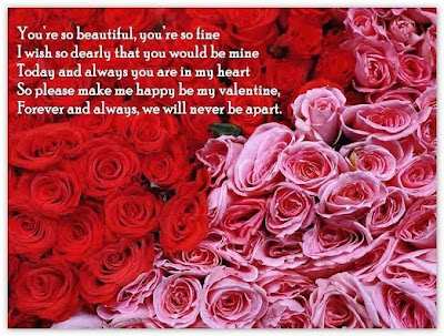 Sample of Valentines/Quotes Design Card (Red Roses and Pink Roses Images)