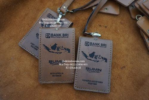 Jual Souvenir Perusahaan Medan Eksklusif id card kulit bank bri