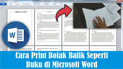 Cara Print Booklet Bolak Balik di Microsoft Word