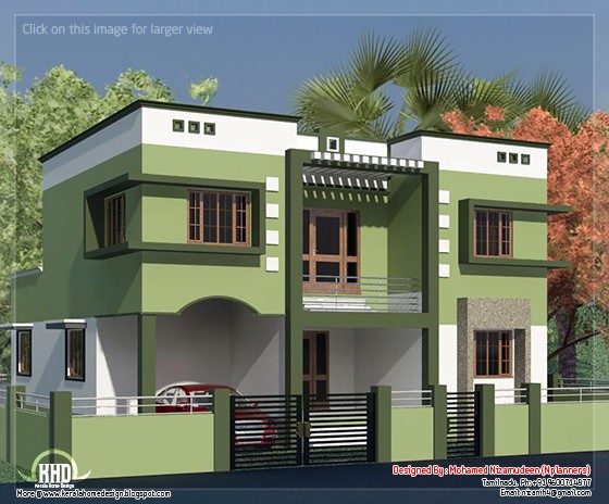  Tamilnadu  style minimalist 2135 sq feet house  design  