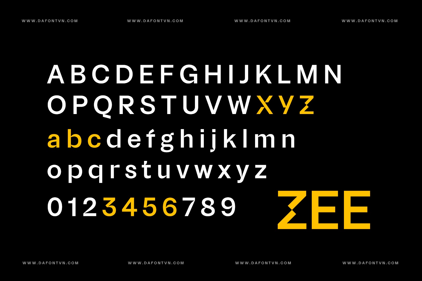 ZEE Display - Phông chữ hiển thị đẹp mắt