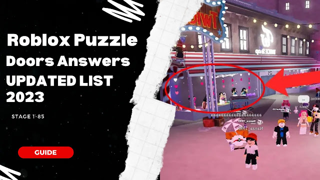 Roblox Puzzle Doors Answers List (Full Walkthrough) – UPDATED