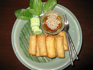 Spring-rolls at Baan Khanitha Bangkok