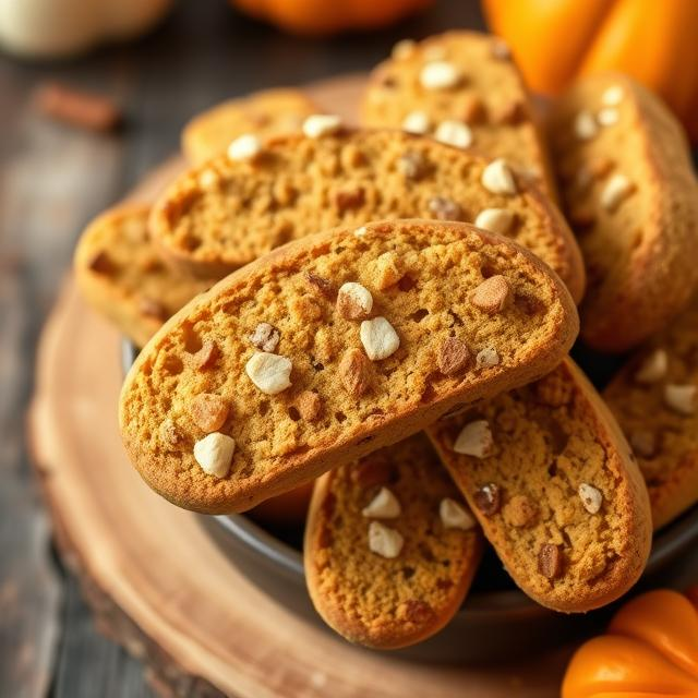 Low Carb Pumpkin Biscotti