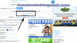 Cara Membuat Berbagai Macam Bentuk ID Kartu Pengenal Untuk Facebook