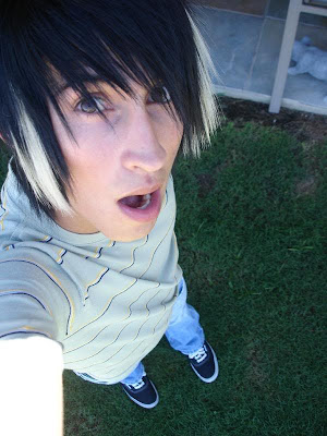 eye makeup for blue eyes and black hair. Black Hair Emo Guy. Black