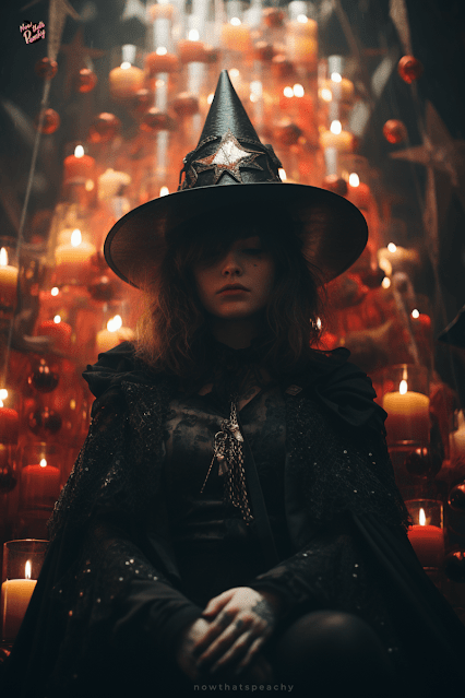 Halloween black modern gothic witch costume elegant evening dress womens adult dressup cosplay idea
