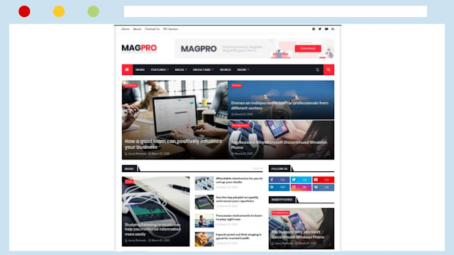 MagPro Blogger Template: Best Blogging Stylish Template Download Free