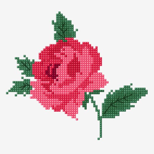 Love Rose - Free Cross Stitch Pattern