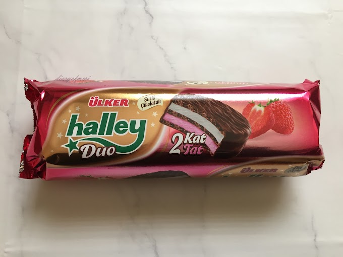 HALLEY DUO ÇİLEKLİ VE HALLEY KARADUT MARMELATLI TADIM YAZISI🍓