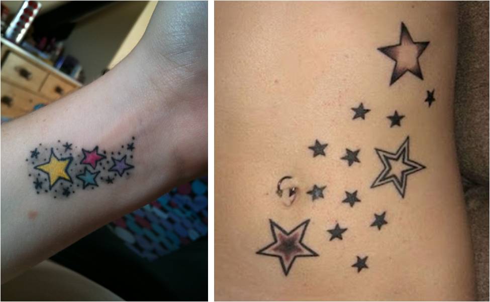 Simple Small Star Tattoos Idea