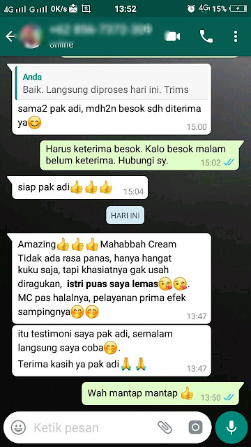 Obat Kuat Oles Mahabbah Cream Kwalitas FRESH Terbaik