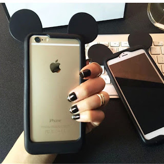 Cute disney mickey mouse Frame Silicone case Cover for apple iphone6 plus 5S 4S