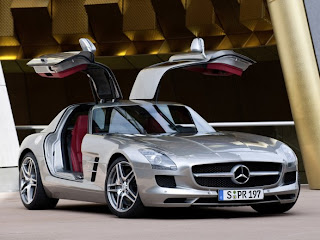 2011 Silver Mercedes-Benz SLS AMG US Version Front View