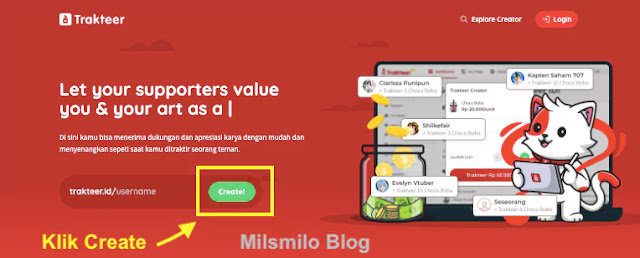 cara membuat akun trakteer, cara membuat tombol donasi di blogger, membuat widget donasi di blog dengan trakteer, cara embed trakteer di blog dan website