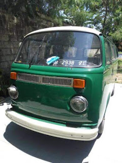 Jual vw combi 1972 cat baru plafon baru,mesin pake kodok 1200