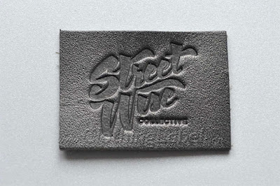 embossing leather labels