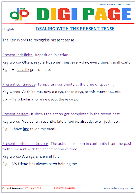 Digi Page - Present Tense