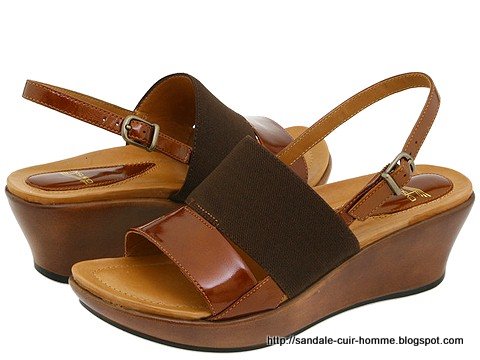 Sandale cuir homme:cuir-676273