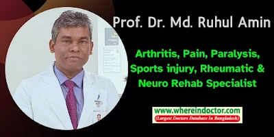 Dr. Md. Ruhul Amin, Best Physical Medicine Doctor in Dhaka Bangladesh. Best Pain and Paralysis Specialist Doctor in Dhaka.