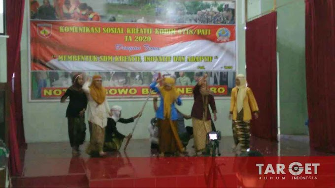 Komsos Terpadu, Tiga Sanggar Theater Unjuk Kreatif di Makodim Pati