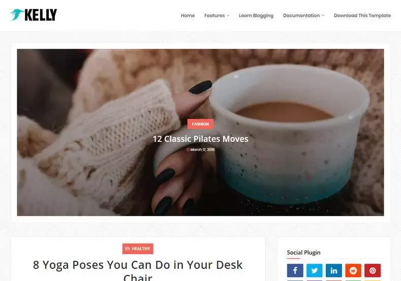 Kelly Blogger Template | Free Blogger Template 2021