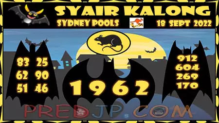 Ramalan Sydney Kalong Keramat Minggu 18-Sep-2022