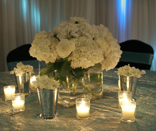 Peonies and hydrangea