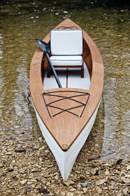 wooden fishing skiff