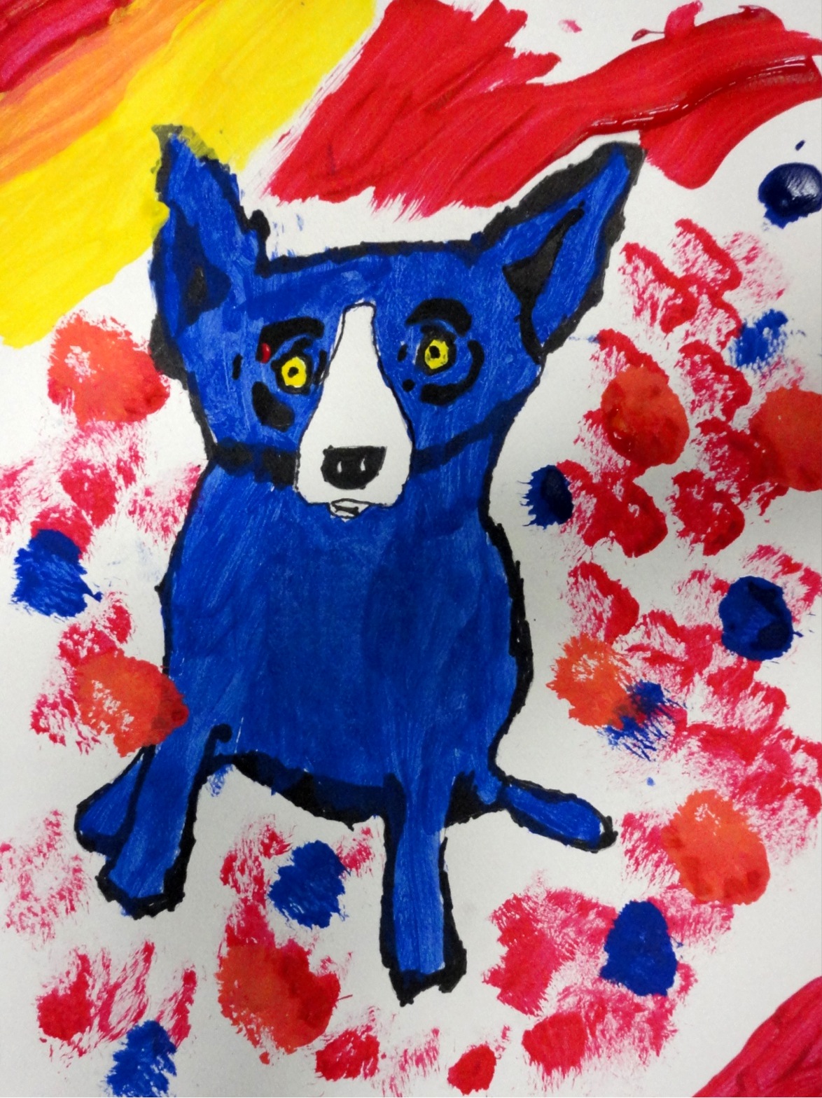 Art Masterpiece Moms: George Rodrigue's Blue Dog Art