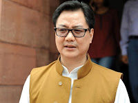  Kiren Rijiju has been appointed as the new Law and Justice Minister in India.