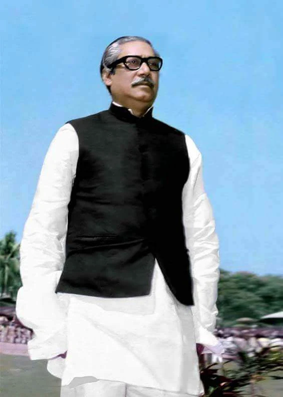 Standing photo of Bangabandhu - Photo of Bangabandhu.  Sheikh Mujibur Rahman Standing Image Download - bongobondhur chobi - NeotericIT.com