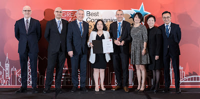 Source: Hilton. Hilton won the Best Hospitality Company to Work For award in Greater China.