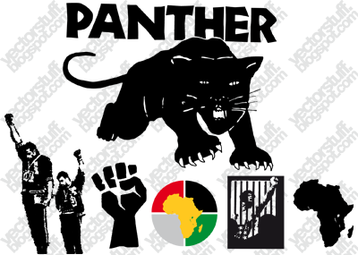 Black Panther Party on Set Of Symbols And Logo Of The Legendary Black Panther Party